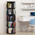 360° Rotating Stackable Shelves Bookshelf Organizer - Black